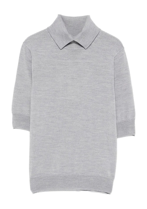 HERSKIND collared knit T-shirt - Grey