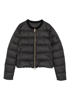 Moncler zip-up quilted jacket - Black