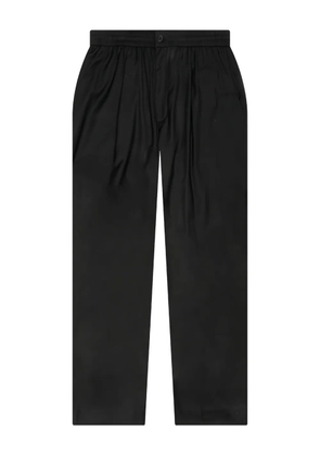 Awake NY pleated elastic-waist trousers - Black
