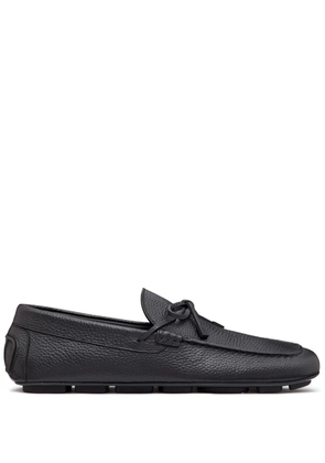 Valentino Garavani VLogo Signature leather driving shoes - Black