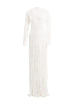 Ana Radu fringe-detailed maxi dress - White