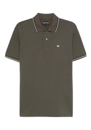 Emporio Armani logo-motif polo shirt - Green
