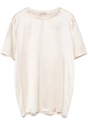 Blanca Vita satin T-shirt - Neutrals