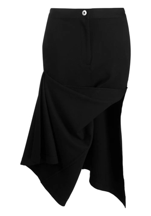 JW Anderson ASYMMETRIC DRAPED SKIRT - Black