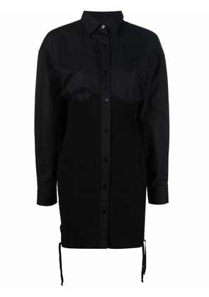ANDREĀDAMO structured shirt dress - Black