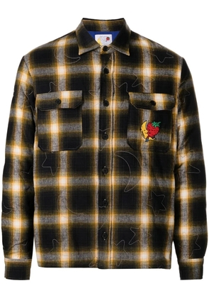 Sky High Farm quilted flannel shirt - Black