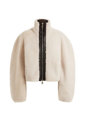 16Arlington Nofre shearling zip jacket - Neutrals