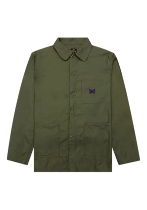 Needles butterfly embroidered coverall jacket - Green