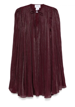 Ana Radu pleated mini dress - Red