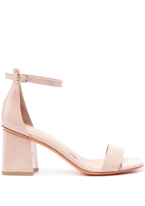 Santoni 75mm leather sandals - Pink