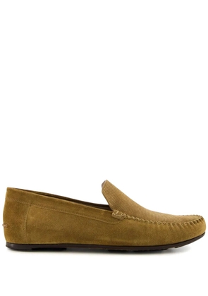 Manolo Blahnik Alder Roberi suede loafers - Brown