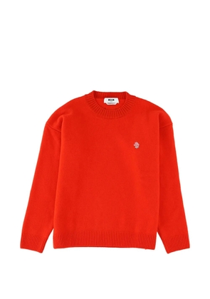 MSGM crew-neck sweater - Red