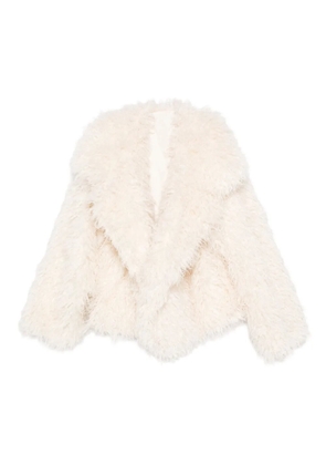 Norma Kamali faux fur coat - Neutrals
