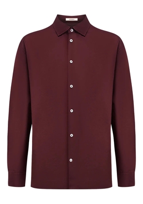 12 STOREEZ buttoned cotton voile shirt - Red