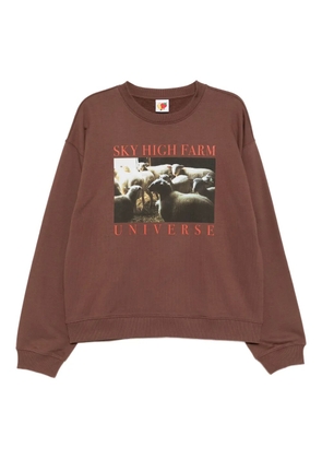 Sky High Farm graphic-print sweater - Brown