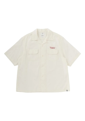 visvim logo-embroidered shirt - White