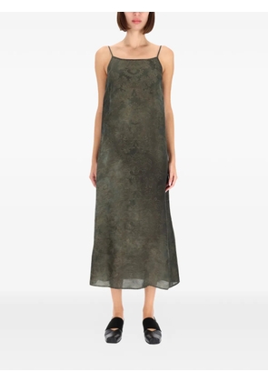 Uma Wang printed midi dress - Green