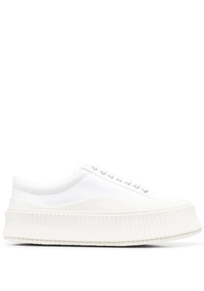 Jil Sander round-toe lace-up sneakers - White