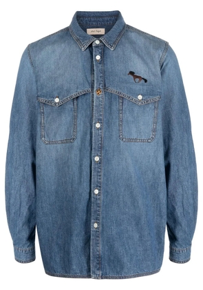 Nick Fouquet press-stud fastening denim shirt - Blue