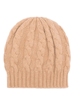 Blanca Vita cable-knit beanie hat - Brown