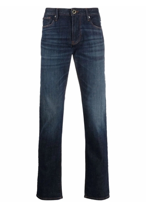 Emporio Armani mid-rise straight jeans - Blue