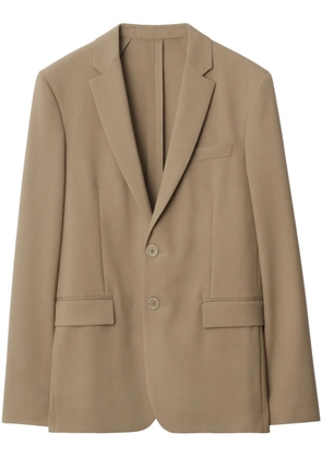 Burberry Wool Tailored Jacket - Neutrals