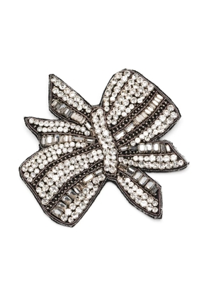 Dice Kayek bow brooch - Silver