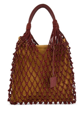 PAULA macramé maxi bag - Brown