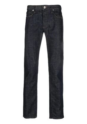 Emporio Armani dark-wash straight-leg jeans - Blue