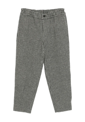 Black Comme Des Garçons houndstooth trousers