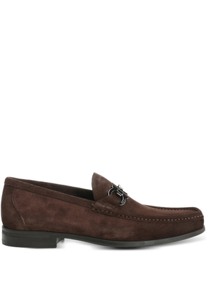 Ferragamo bit detail slip on shoes - Brown