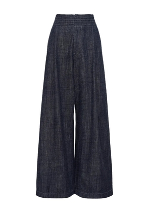 Y's pleat-detail jeans - Blue