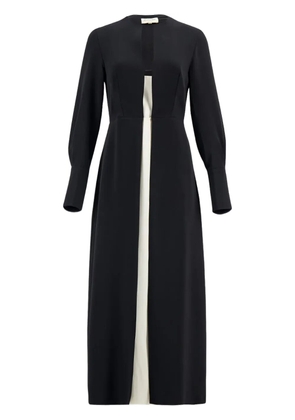 Zeus+Dione layered-design midi dress - Black