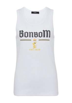 BONBOM logo-print tank top - White