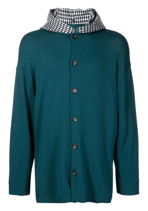 Onefifteen x ANOWHEREMAN diamond-print hoodie - Green