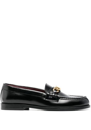 Valentino Garavani VCHAIN leather loafers - Black