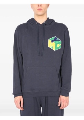 YMC graphic hooded sweatshirt - Blue
