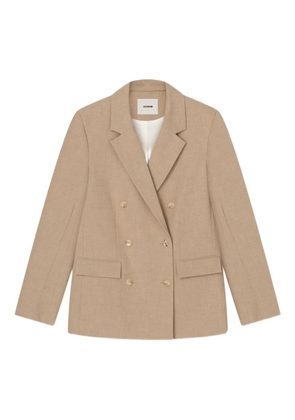 AERON double-breasted blazer - Brown