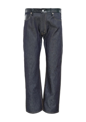 Junya Watanabe MAN x Levi's leather-patch jeans - Black