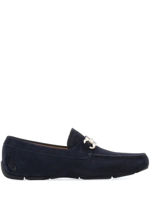 Ferragamo Gancini suede driving shoes - Blue