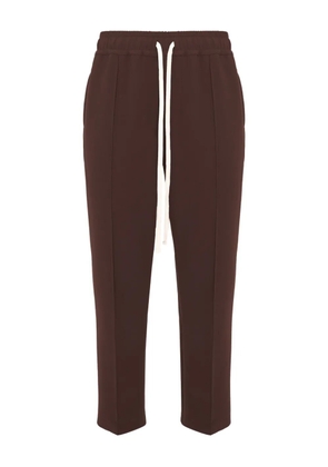 HAMZA 247 drawstring-panelled track pants - Brown