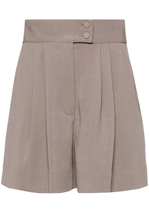 STYLAND pleated high-waist tailored shorts - Grey