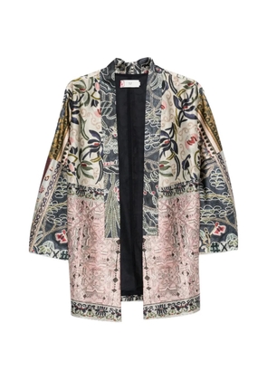 HUI MILANO floral-print jacket - Blue