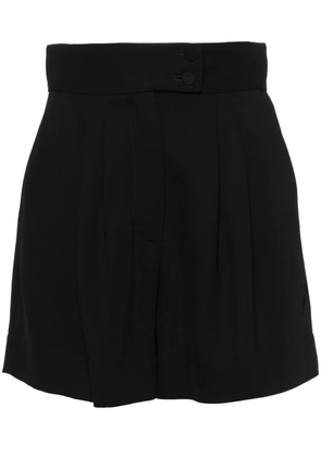 STYLAND pleated high-waist tailored shorts - Black