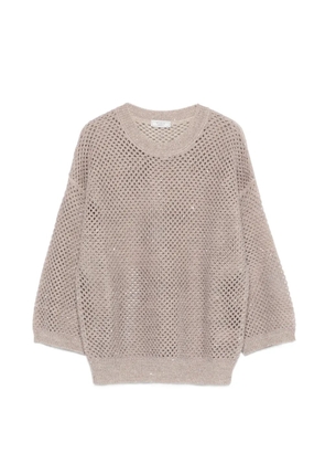 Peserico open-knit sweater - Neutrals
