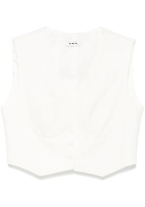 SANDRO pinstriped top - Neutrals