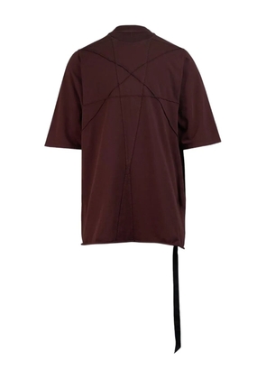 Rick Owens DRKSHDW stitched-details T-shirt - Red