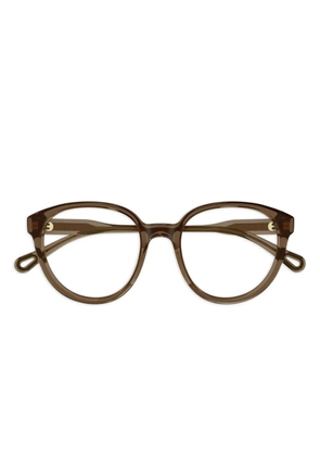 Chloé round-frame glasses - Brown