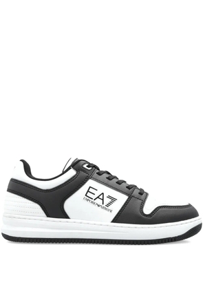 Ea7 Emporio Armani Slasher logo sneakers - White