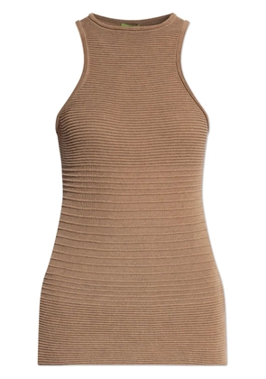 GAUGE81 ribbed tank top - Brown